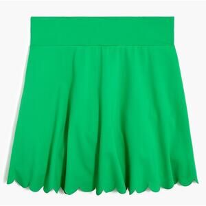 J. Crew Active Skort with Scalloped Hem in Vintage Kelly Green Size Small